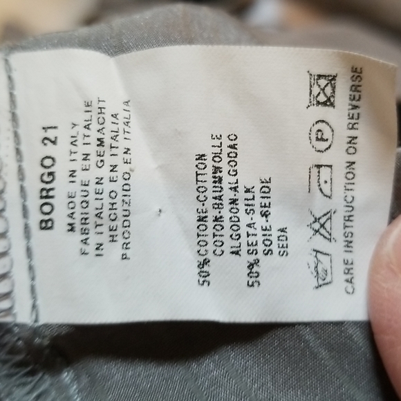 GIORGIO ARMANI BLACK LABEL SILK/COTTON GREY MENS DRESS SHIRT SIZE 42-16 1/2 - Picture 8 of 10